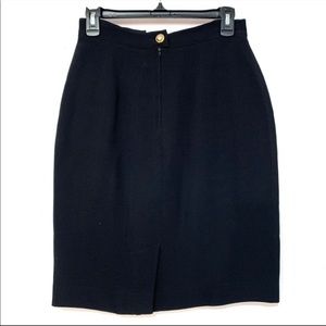 MaxMara Pencil Skirt vintage black Sz 6 F254
